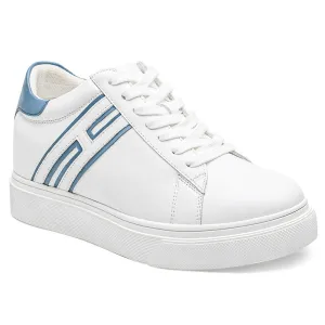 7CM/2.76 Inches CMR CHAMARIPA Casual White Sneakers For Women