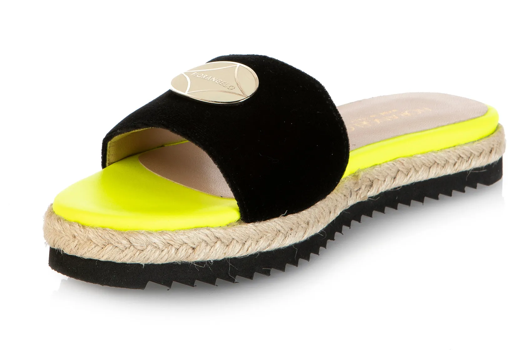 8539 Fiorangelo Sandals / Black-Yellow