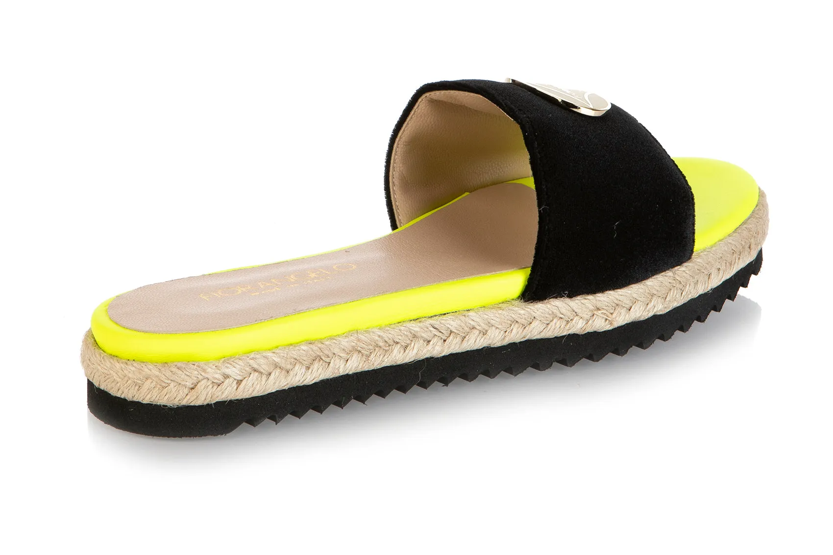 8539 Fiorangelo Sandals / Black-Yellow