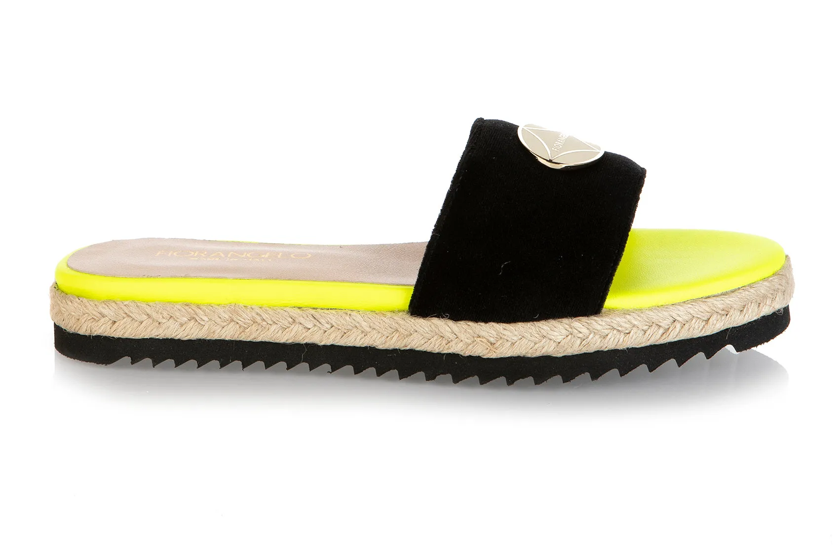 8539 Fiorangelo Sandals / Black-Yellow