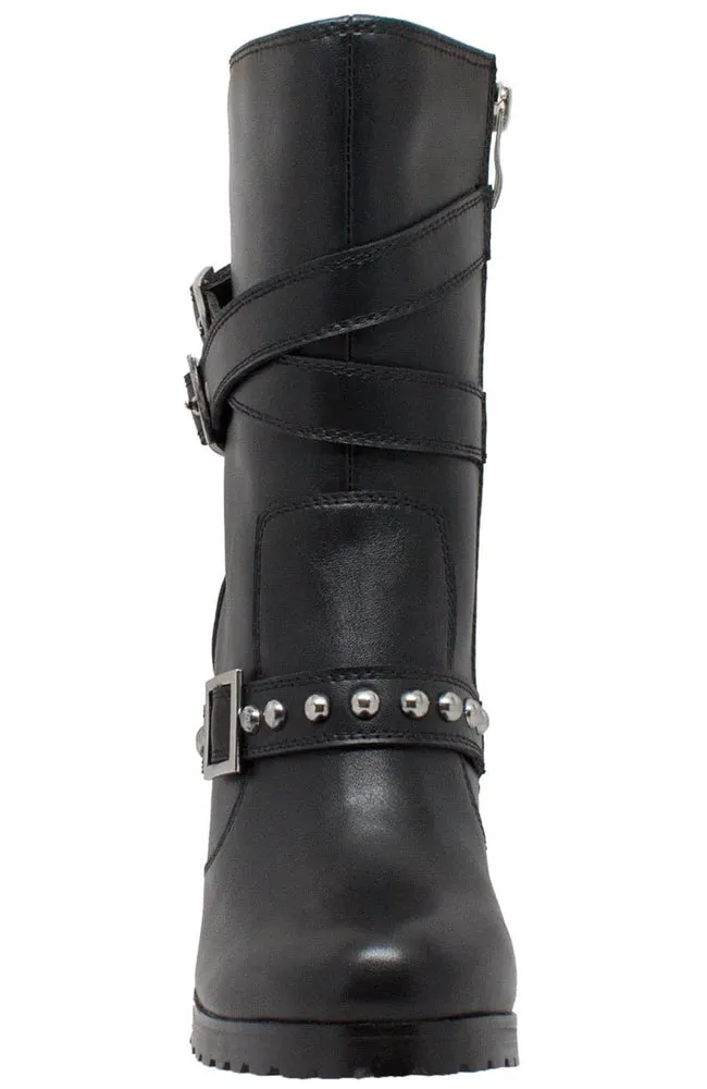 8545 Women's 3-Buckle Boot with Heel