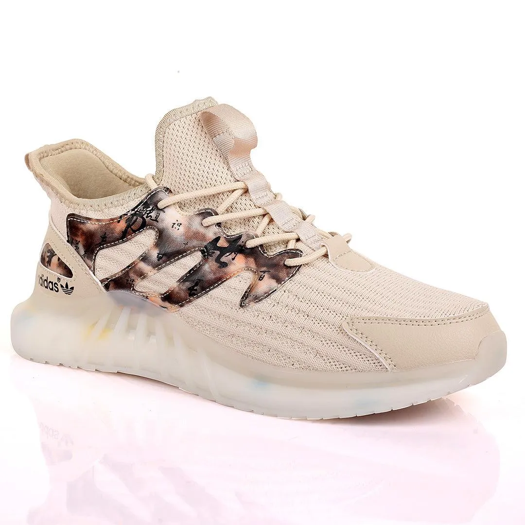 AD Exquisite Men Logo Designed Lace Up Sneakers