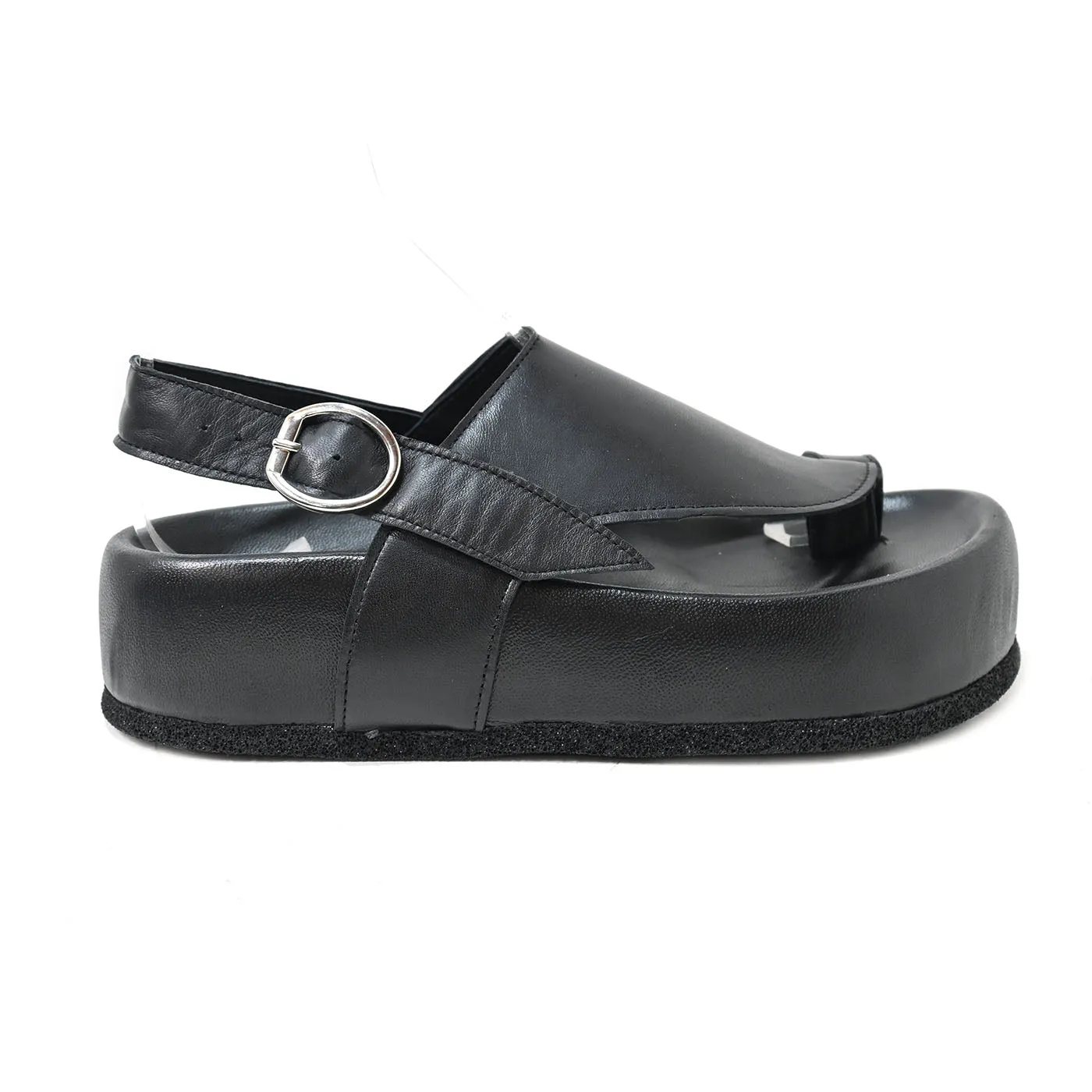 AIDA 02 - sandals leather BLACK