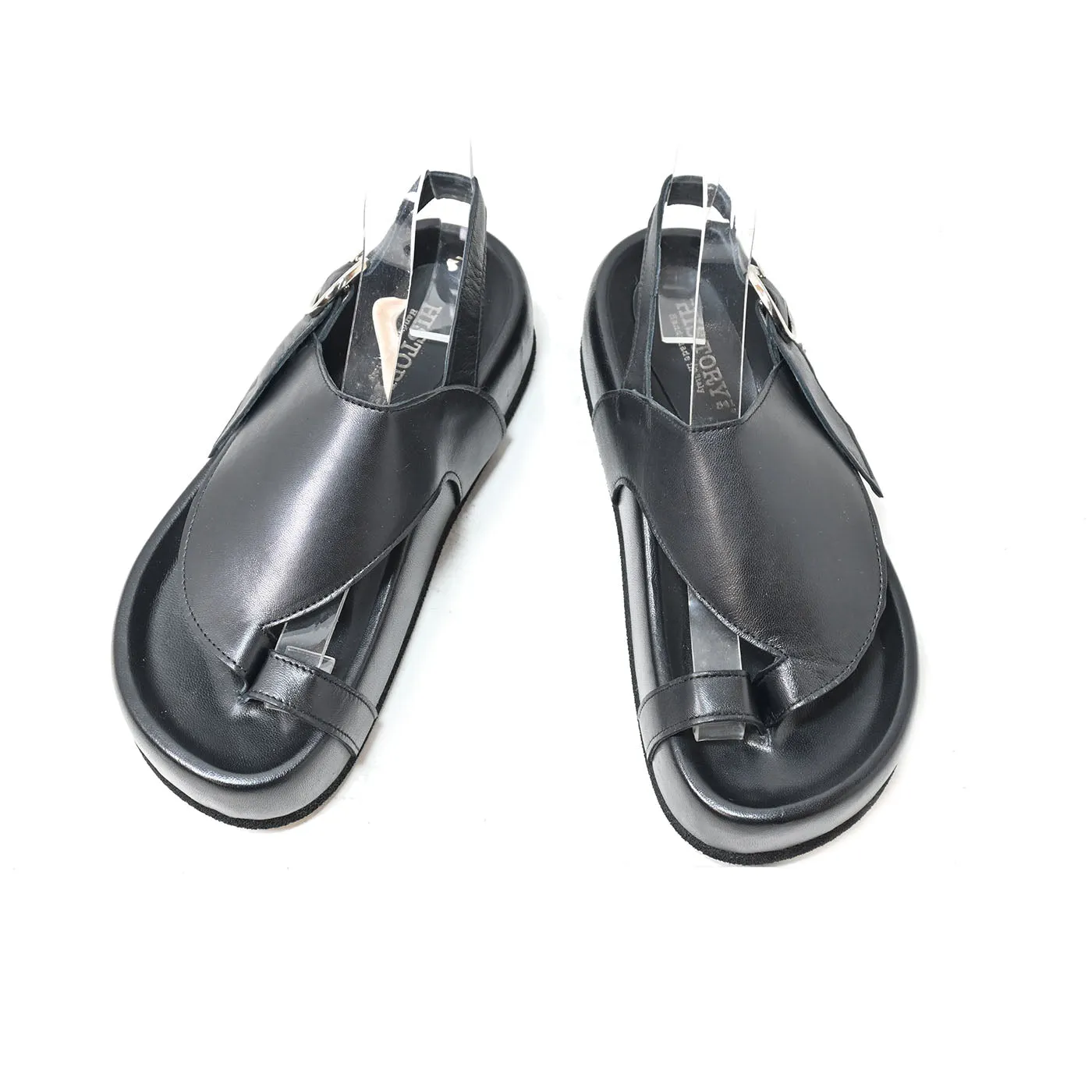 AIDA 02 - sandals leather BLACK