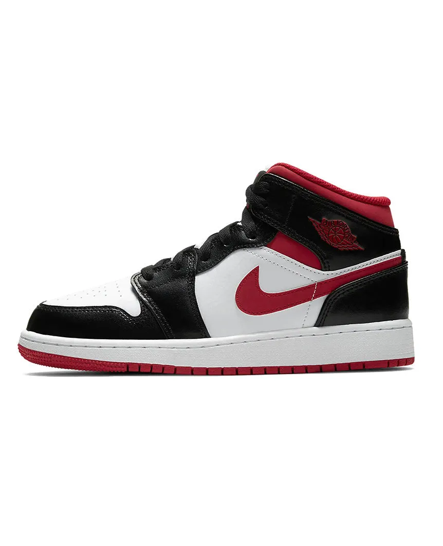 Air Jordan 1 Mid GS Black Gym Red Baby/Toddlers