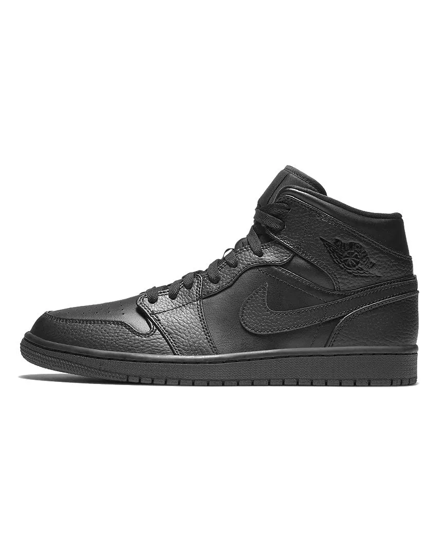 Air Jordan 1 Mid Triple Black