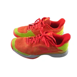 Babolat Jet Tere trainers shoe size UK 7 bright orange and neon tennis shoes