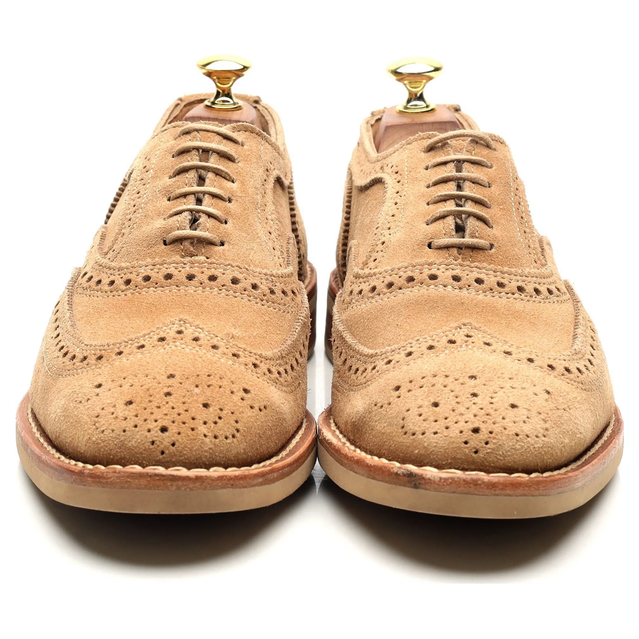 Beige Suede Oxford Brogues UK 9 US 10 B