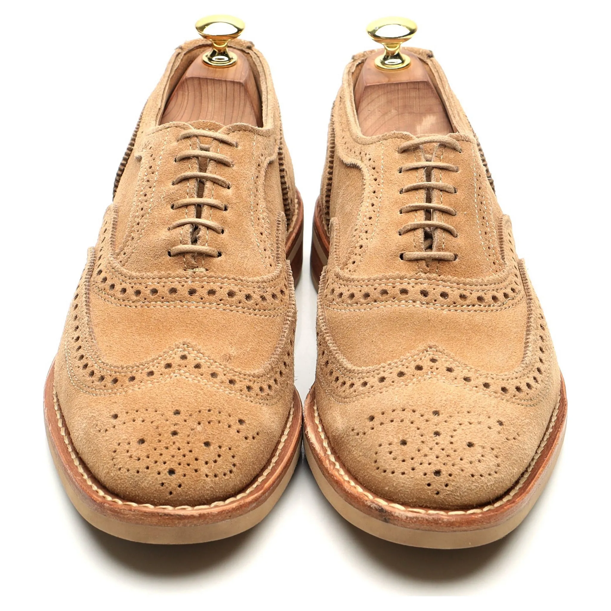 Beige Suede Oxford Brogues UK 9 US 10 B