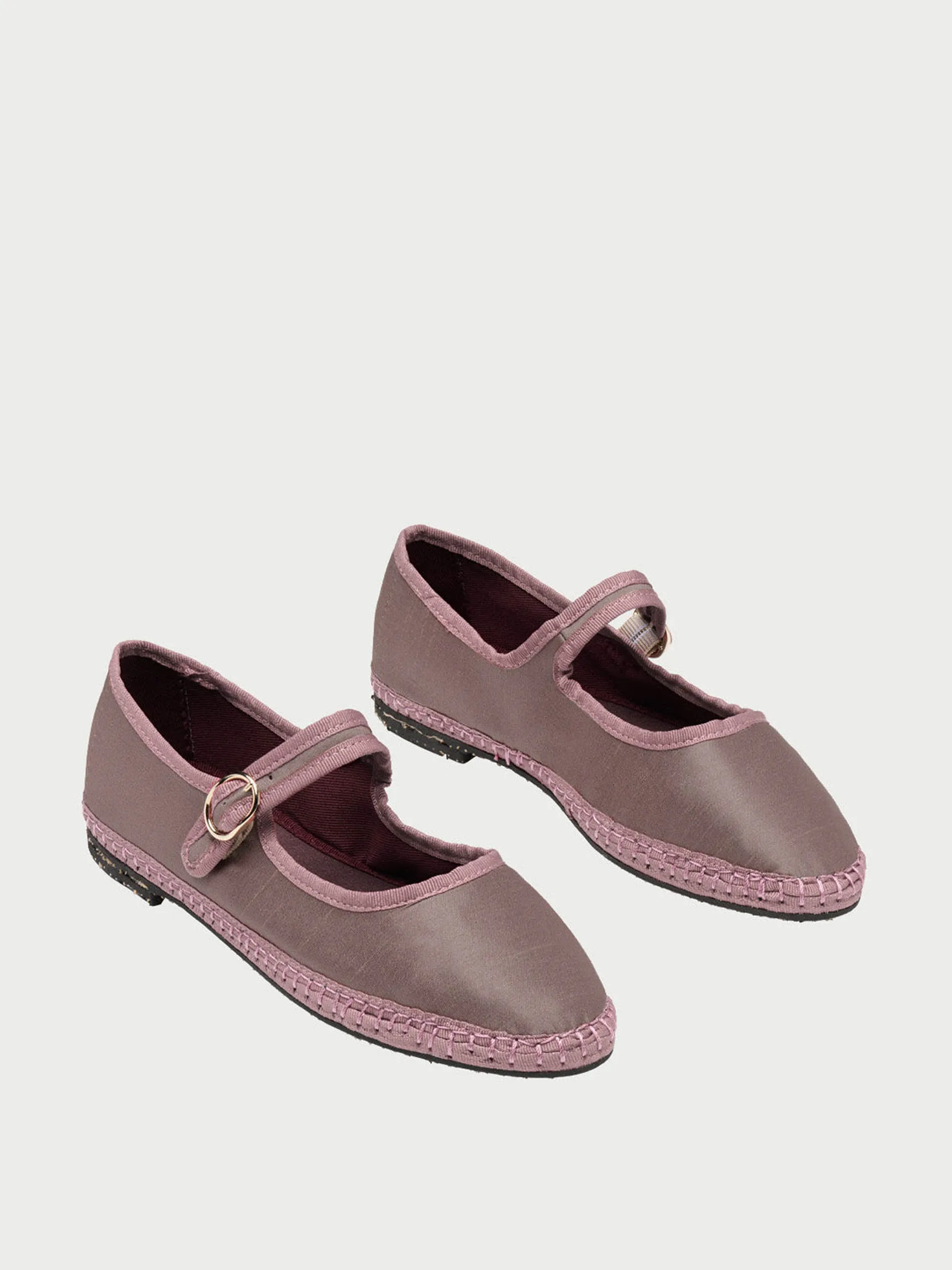 Beige Sula Mary Jane flats