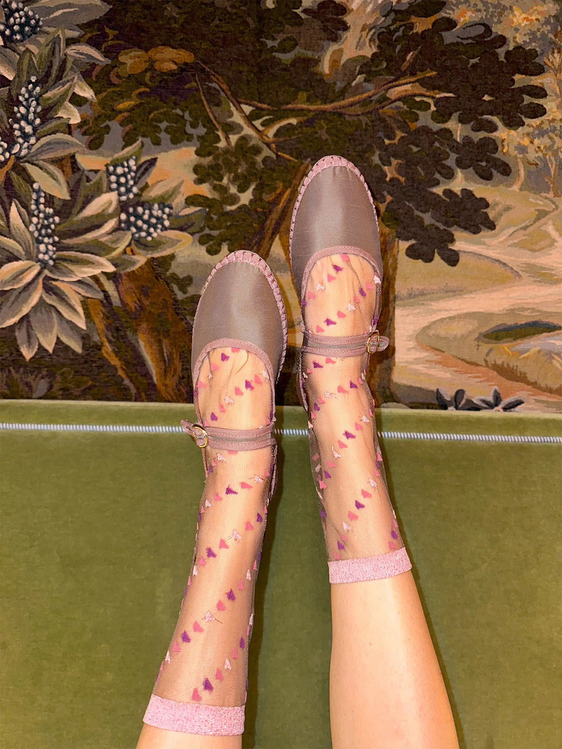 Beige Sula Mary Jane flats