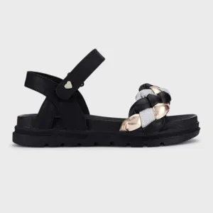 Black Braid Sandal