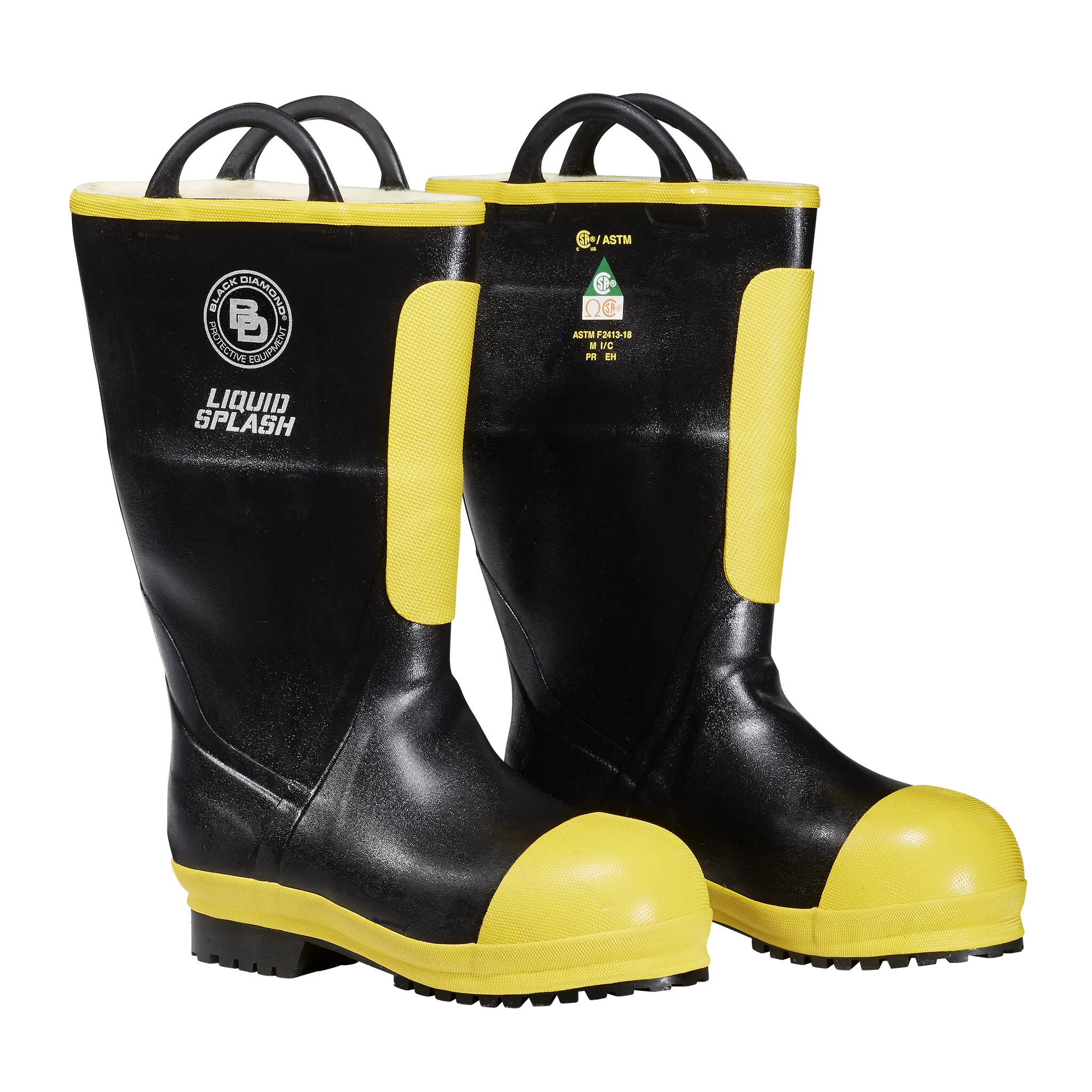 Black Diamond Rubber Firefighter Boots, 16" (6999451)