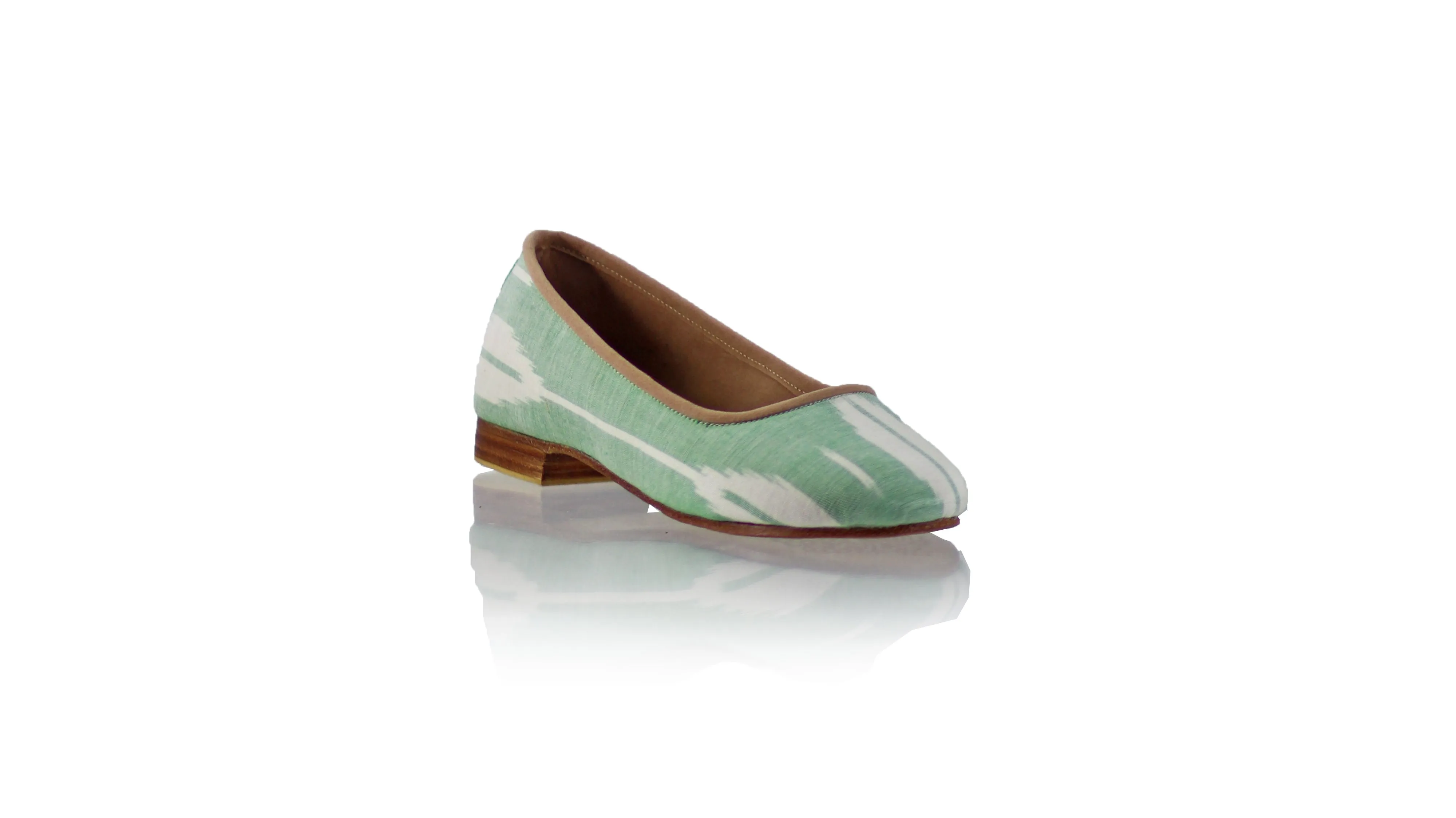 Brigitte 20mm Ballet - Green Pioni Endek