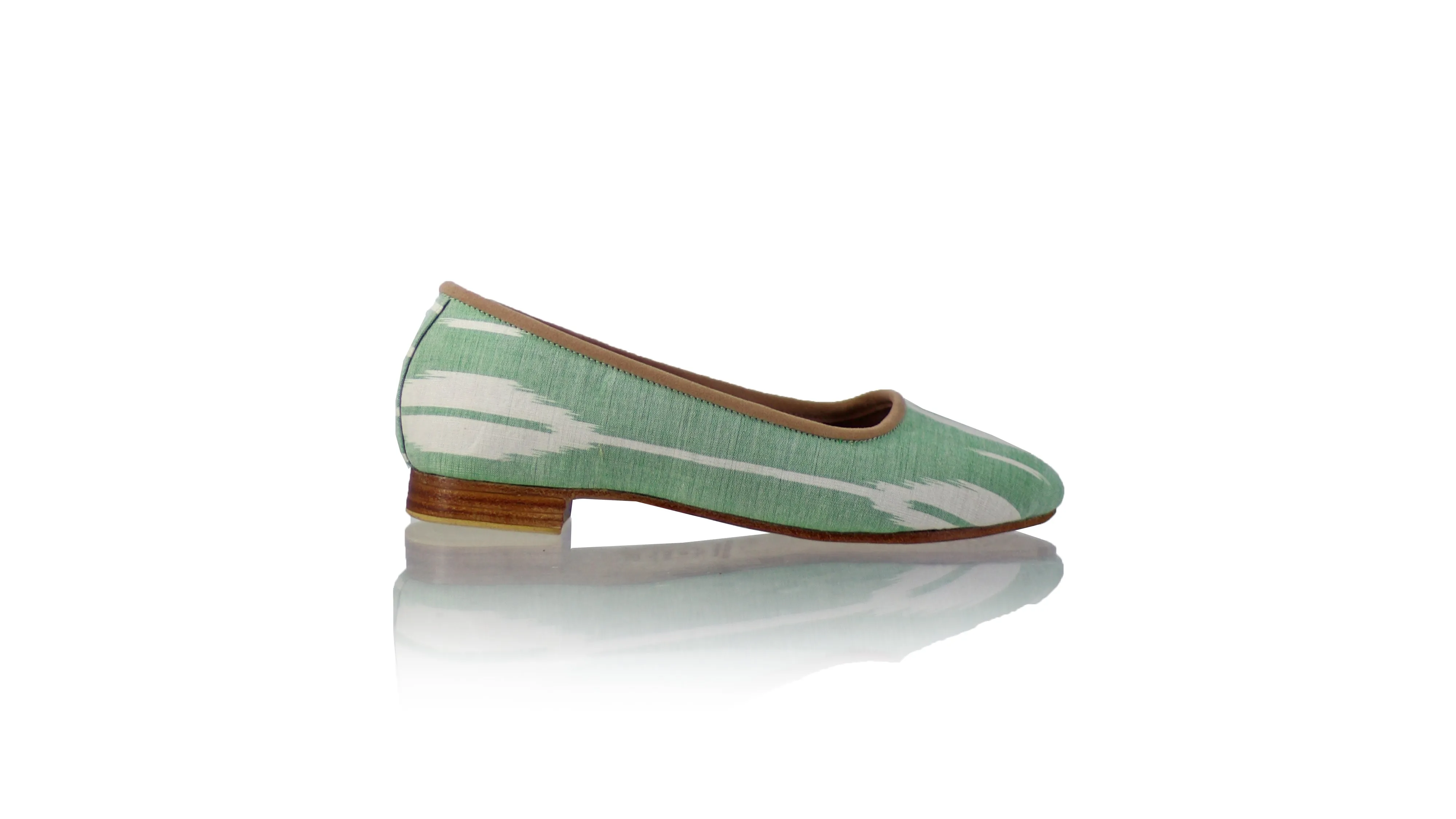 Brigitte 20mm Ballet - Green Pioni Endek