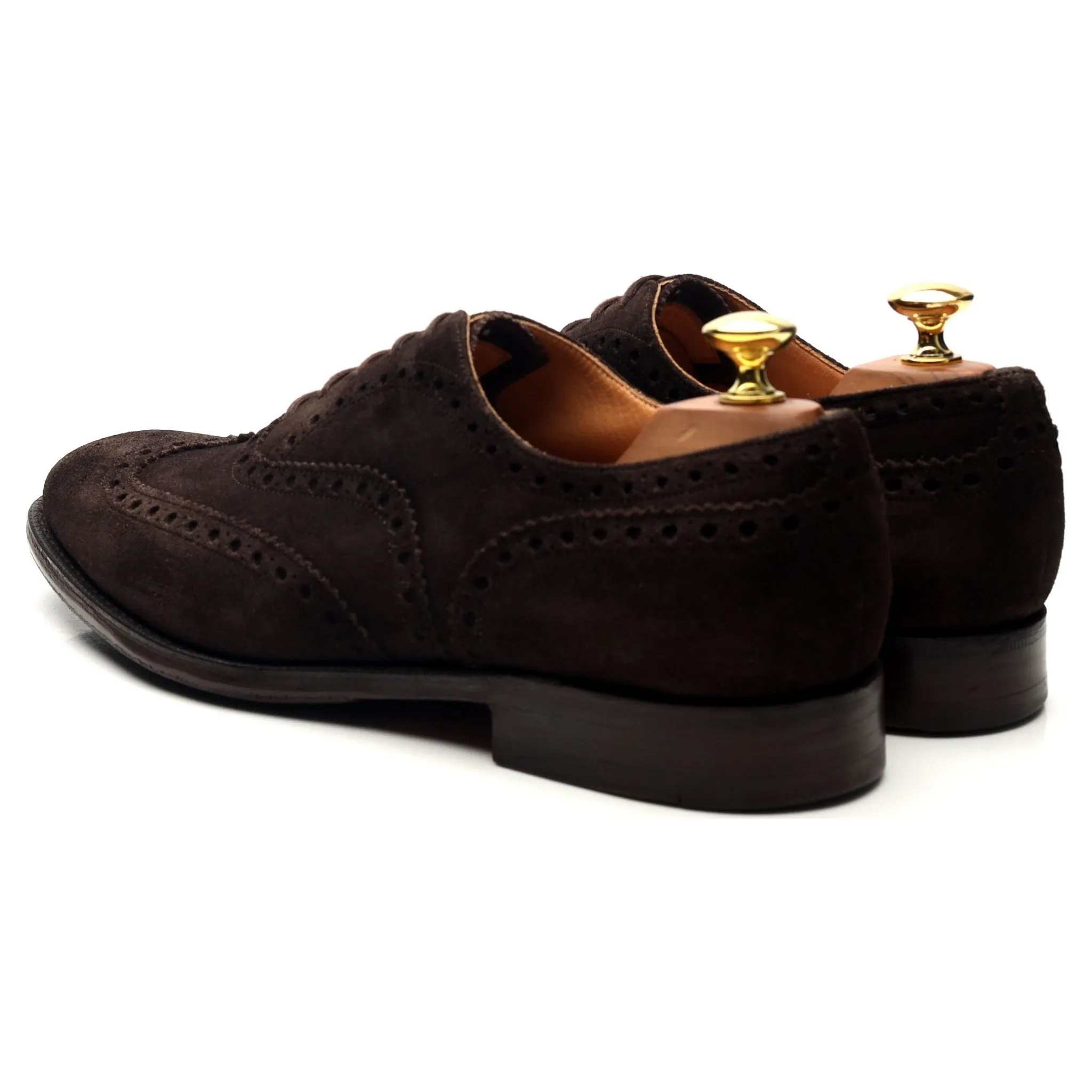 'Brisbane' Dark Brown Suede Oxford Brogues UK 8.5 F