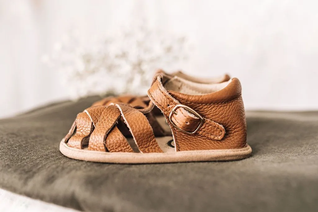 Brown Closed Toe Sandals