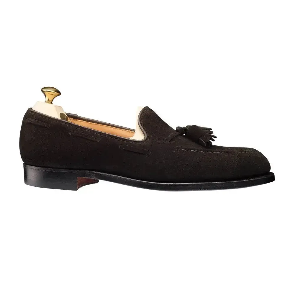 Cavendish Black Suede Tassel Loafer