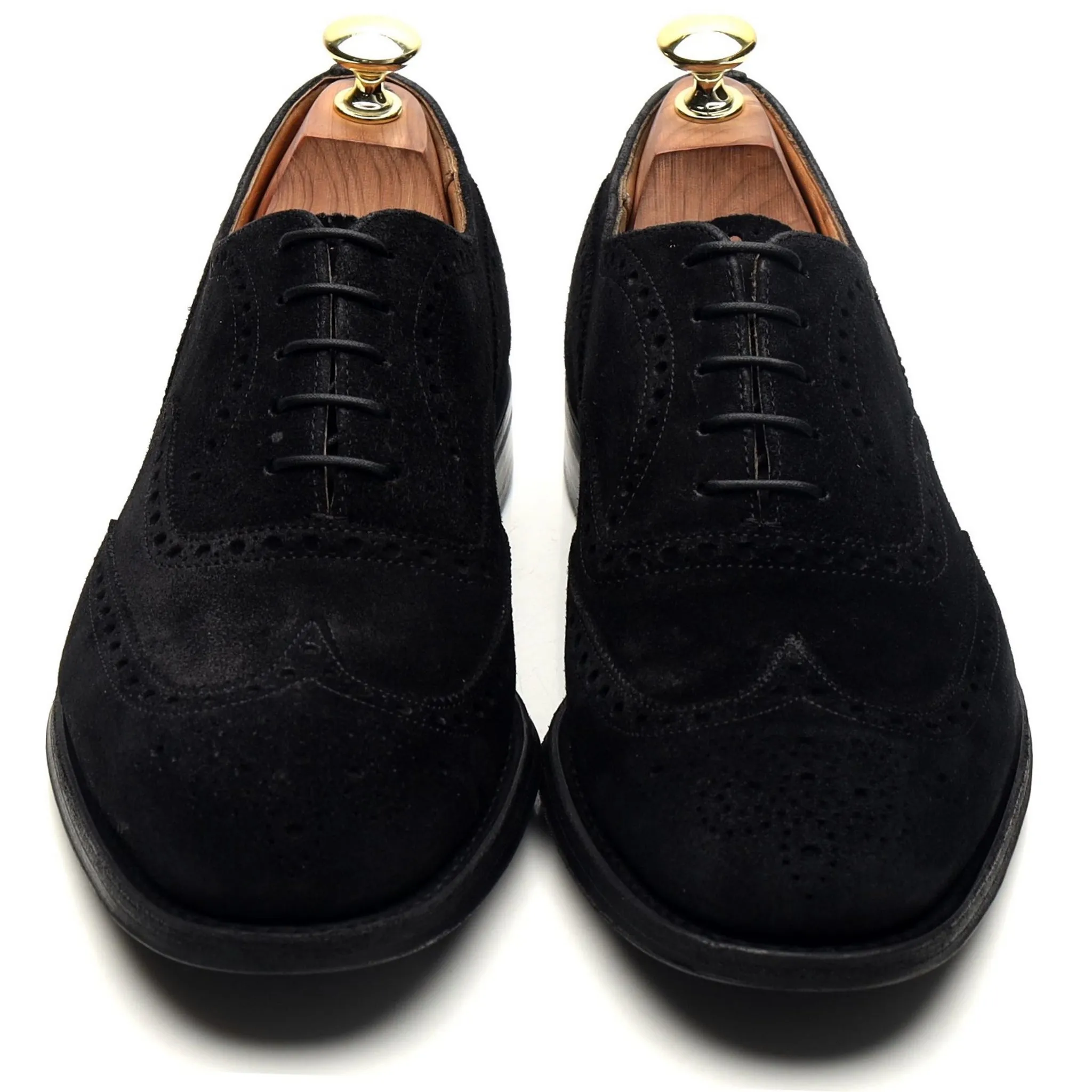 'Chetwynd' Black Suede Oxford Brogues UK 7 F