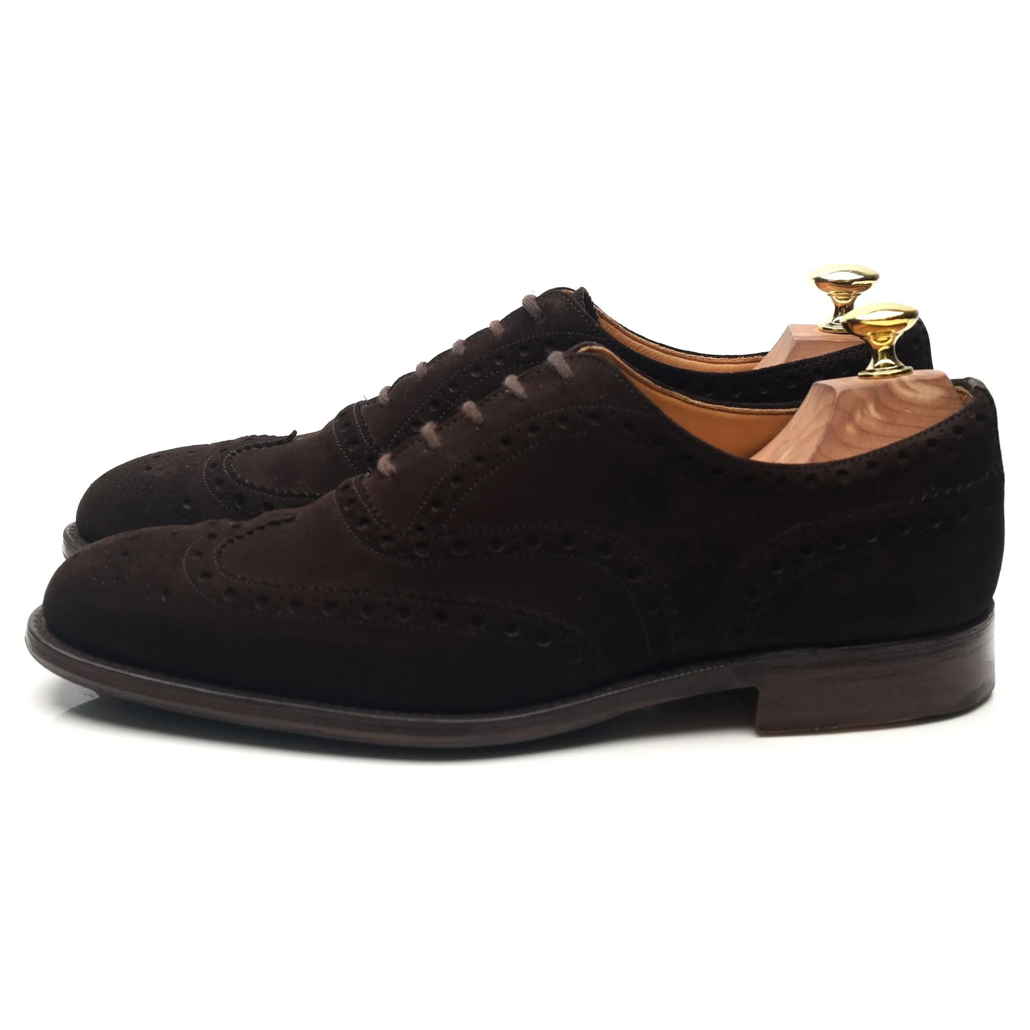 'Chetwynd' Dark Brown Suede Brogues UK 7 F