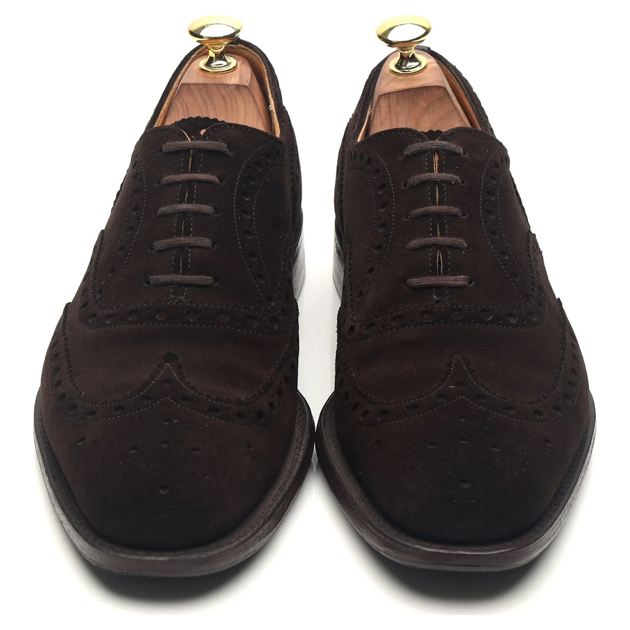 'Chetwynd' Dark Brown Suede Brogues UK 7 F