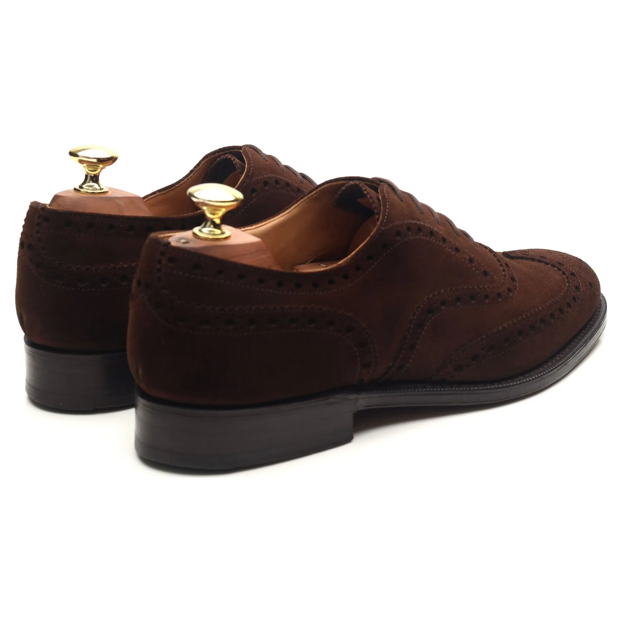 'Chetwynd' Dark Brown Suede Brogues UK 7.5 F