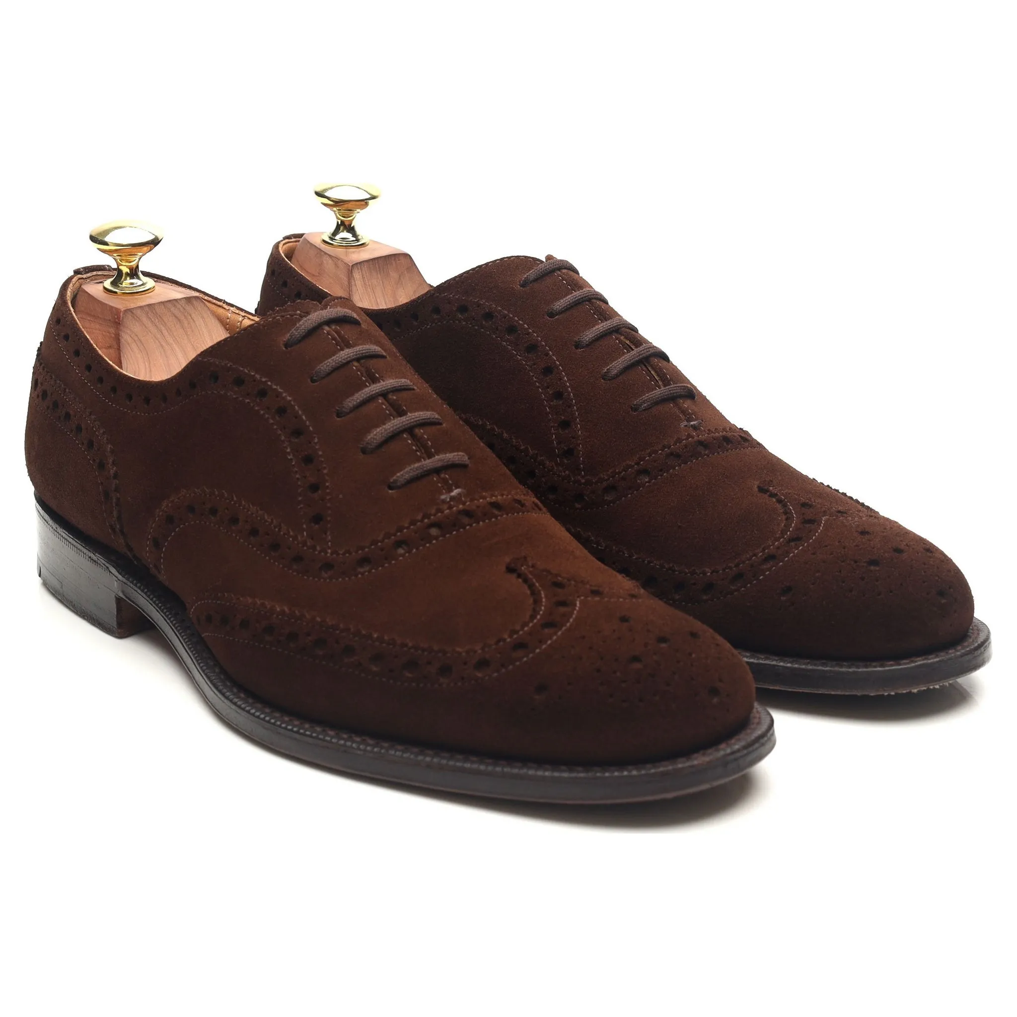 'Chetwynd' Dark Brown Suede Brogues UK 7.5 F