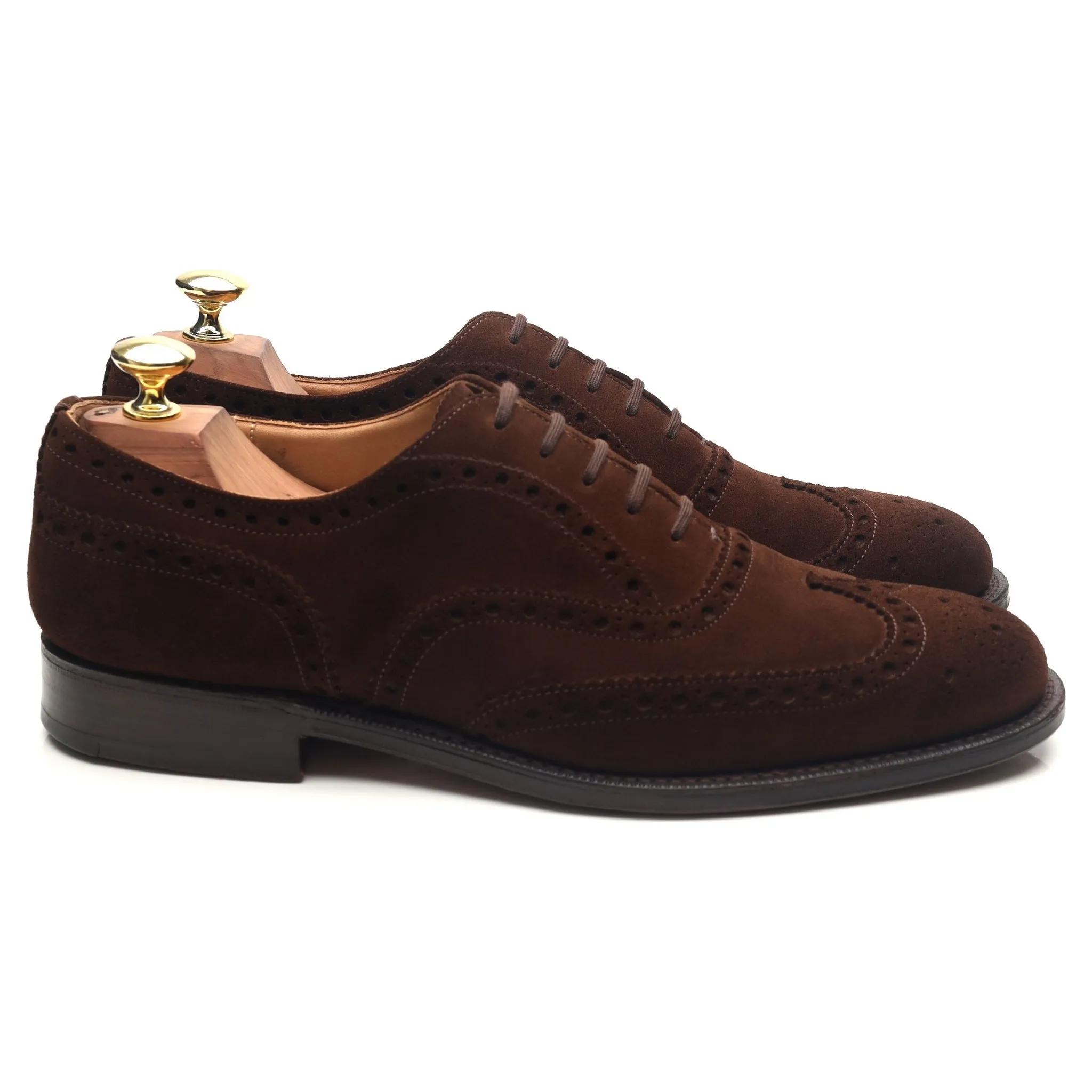 'Chetwynd' Dark Brown Suede Brogues UK 7.5 F