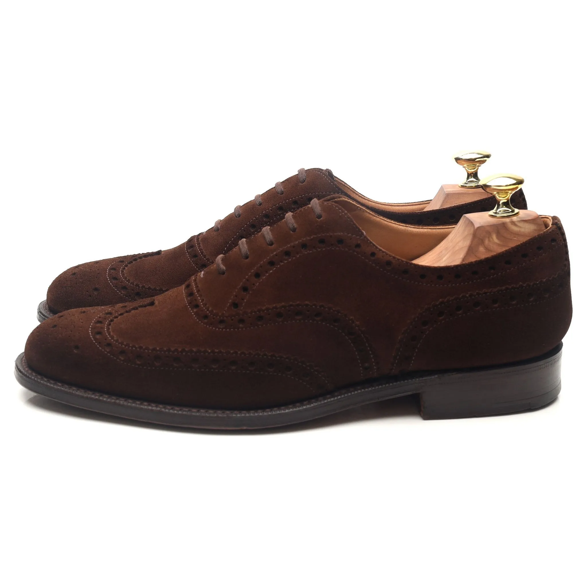 'Chetwynd' Dark Brown Suede Brogues UK 7.5 F