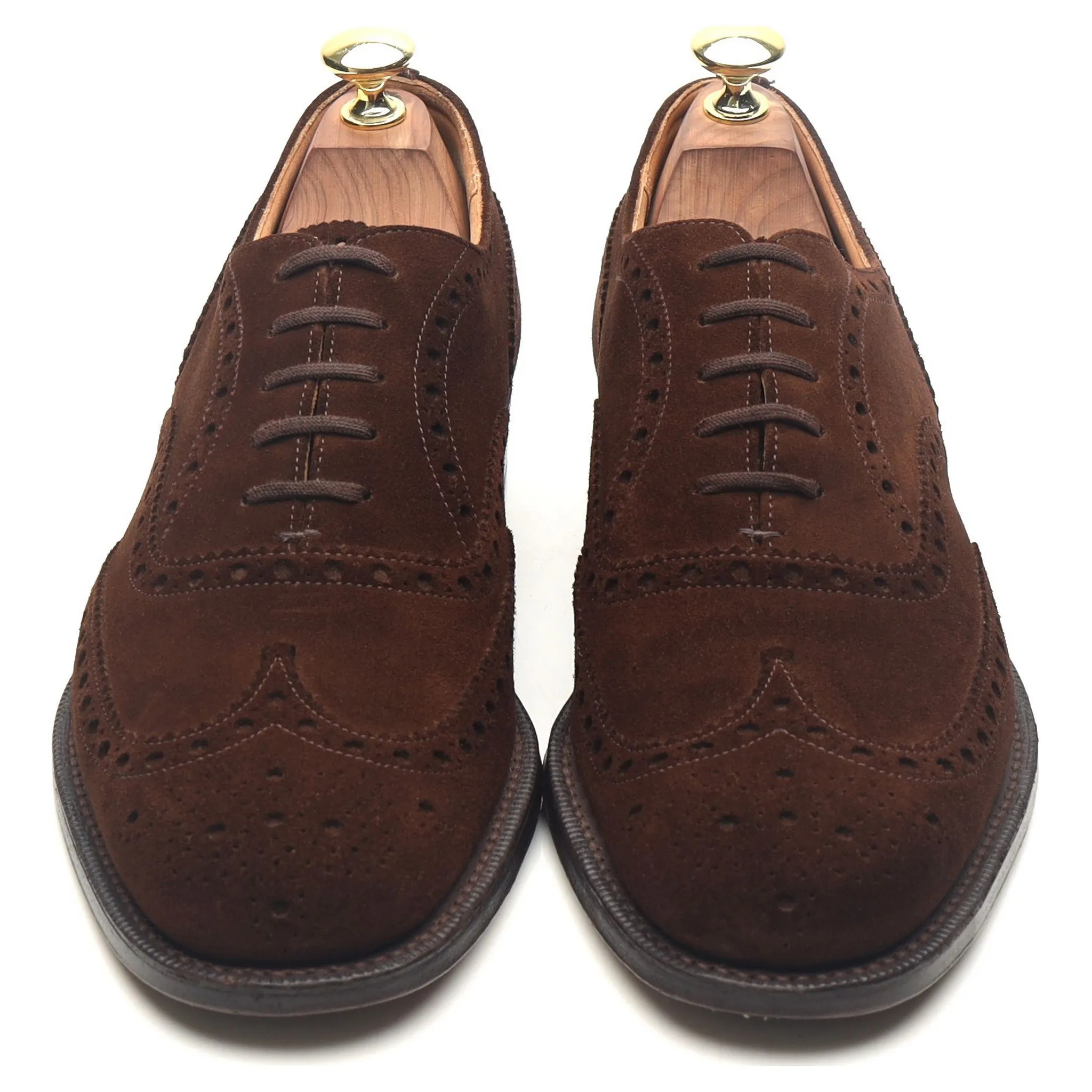 'Chetwynd' Dark Brown Suede Brogues UK 7.5 F