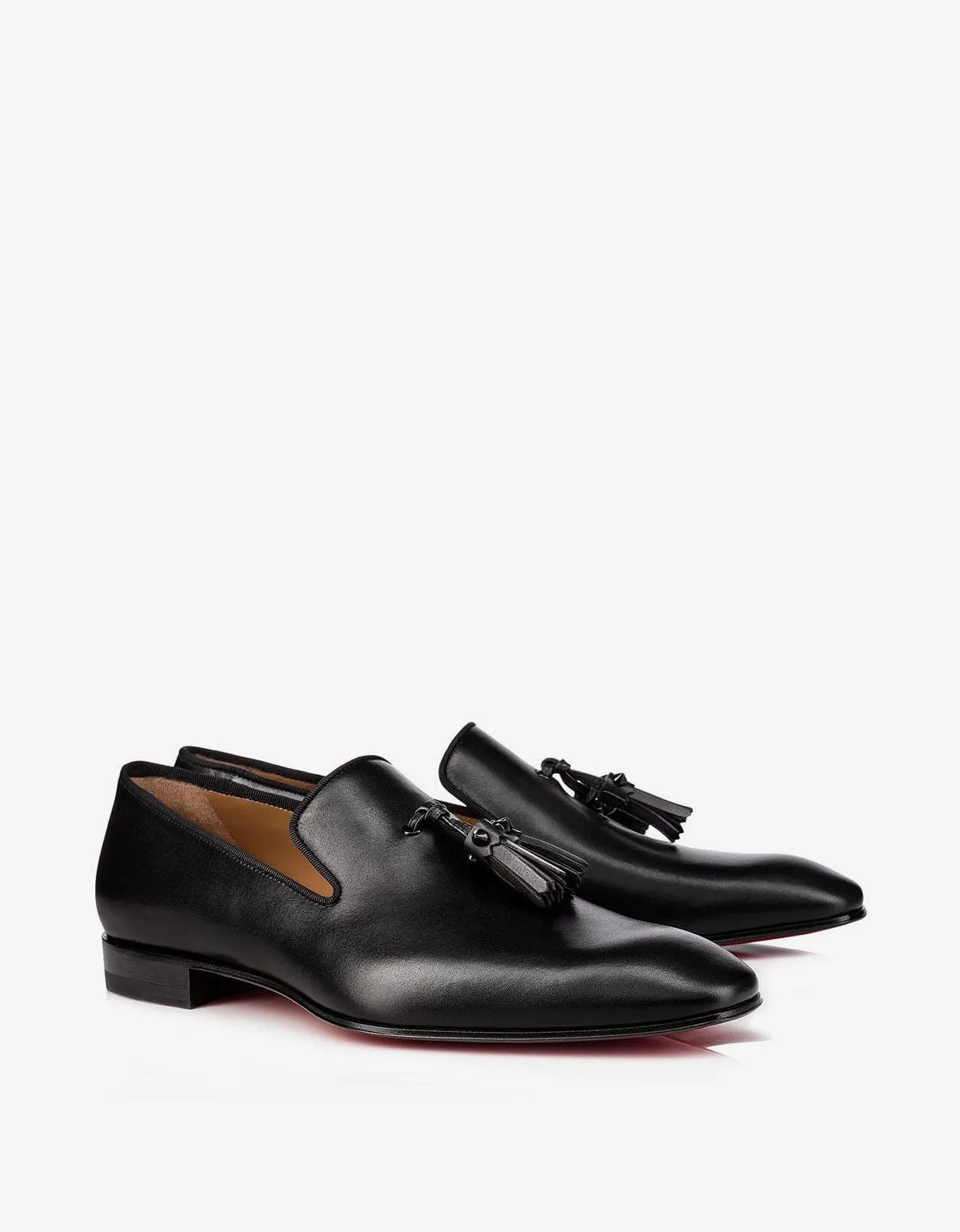 Christian Louboutin Dandelion Tassel Black Loafers -