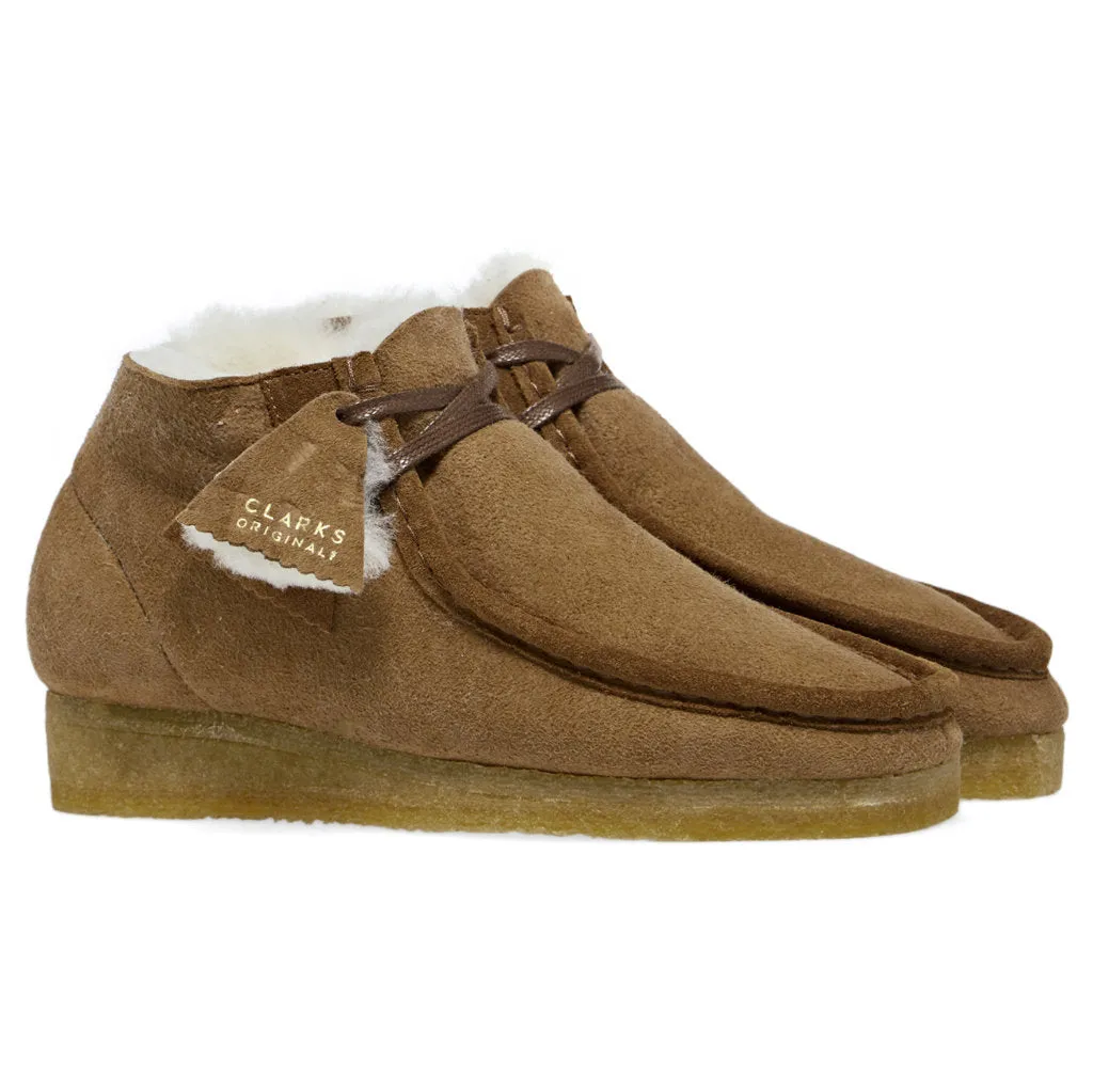 Clarks Originals Womens Boots Wallabee Boot Lace-Up Ankle Suede Leather - UK 6