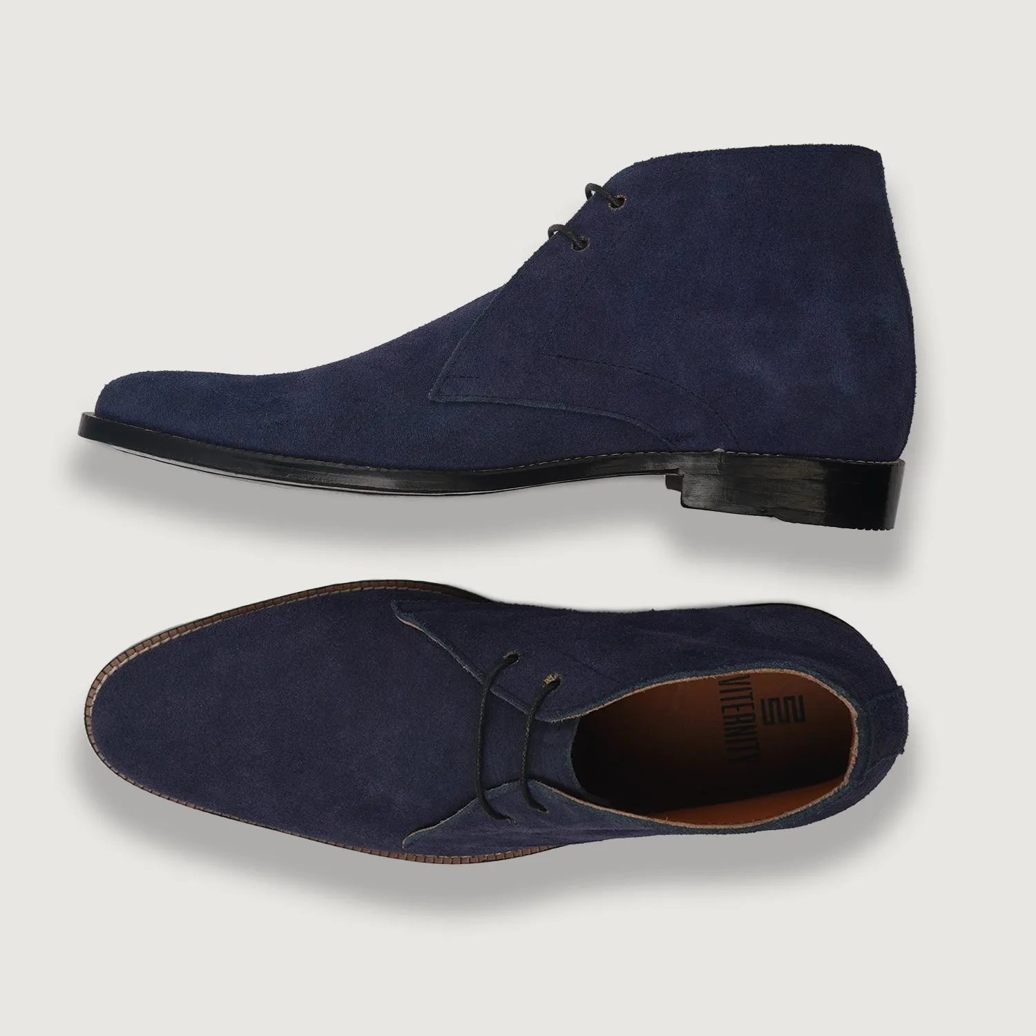 Corry Chukka Midnight Blue Suede Leather Boots