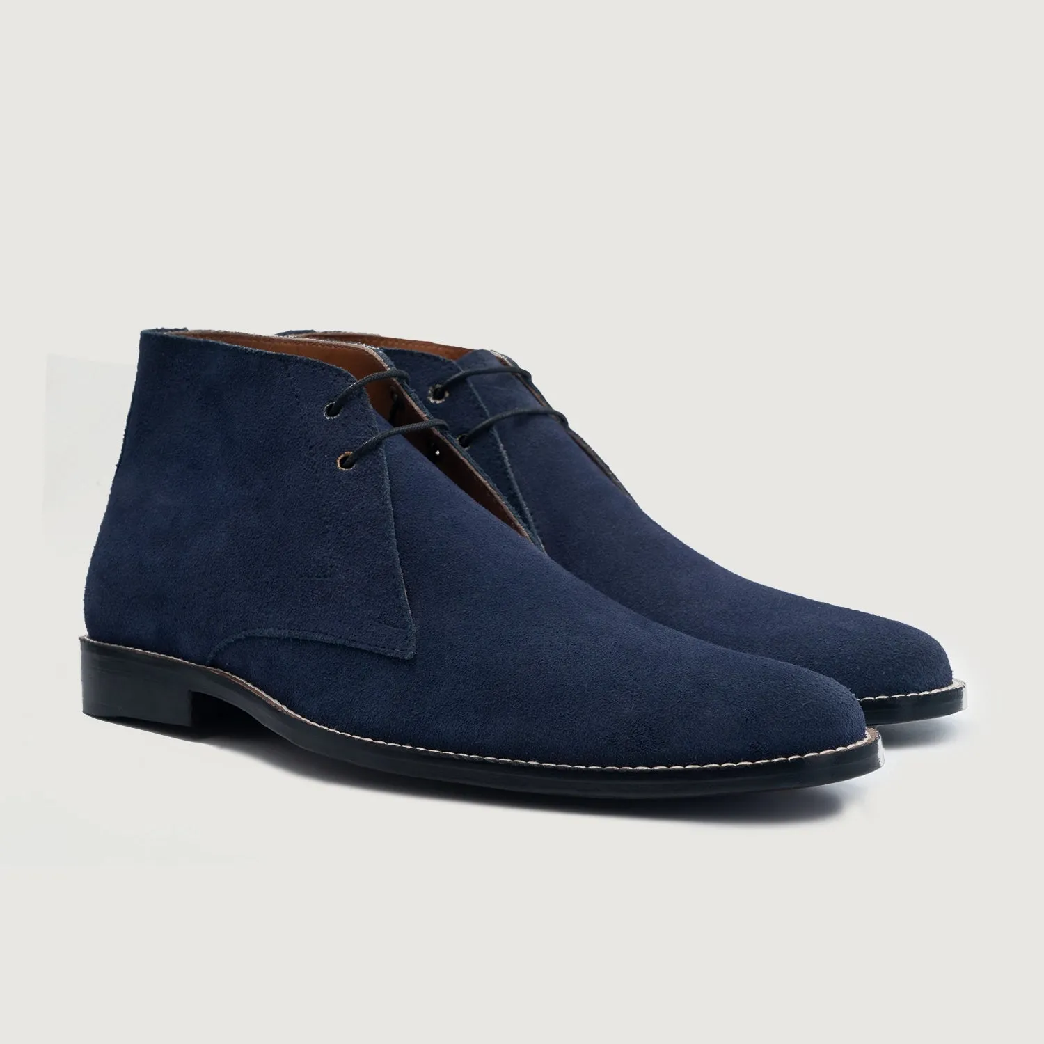 Corry Chukka Midnight Blue Suede Leather Boots