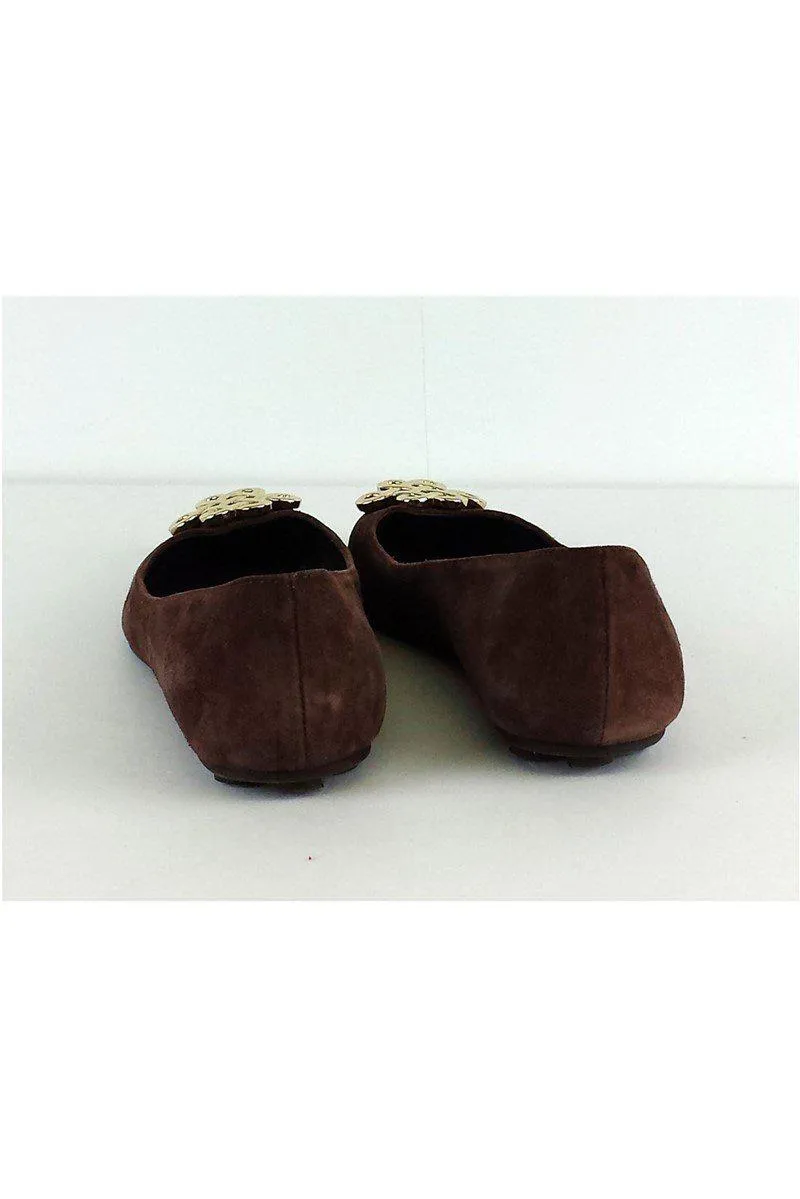 Diane von Furstenberg - Brown Suede Flats Sz 6.5