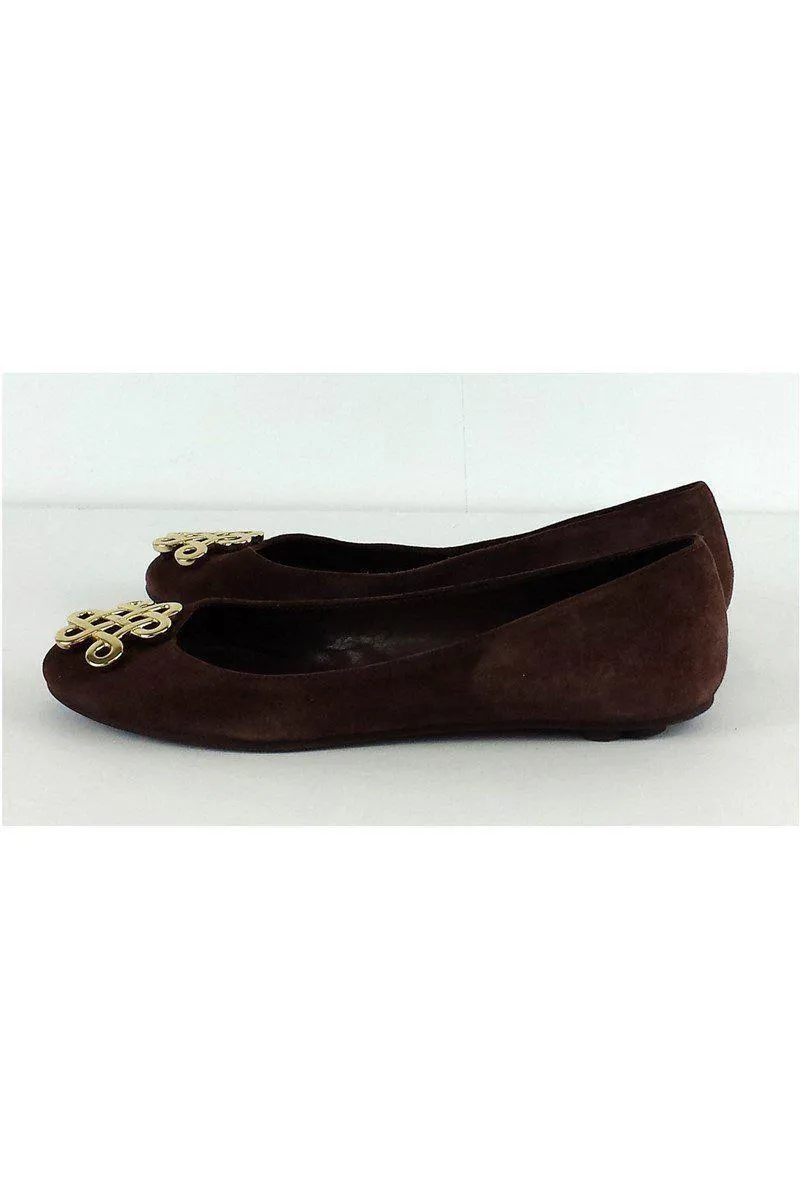 Diane von Furstenberg - Brown Suede Flats Sz 6.5