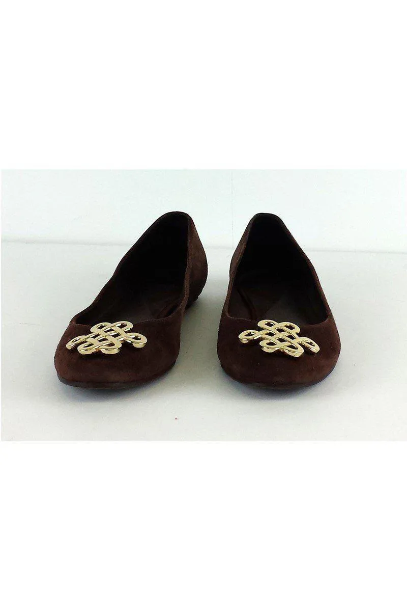 Diane von Furstenberg - Brown Suede Flats Sz 6.5