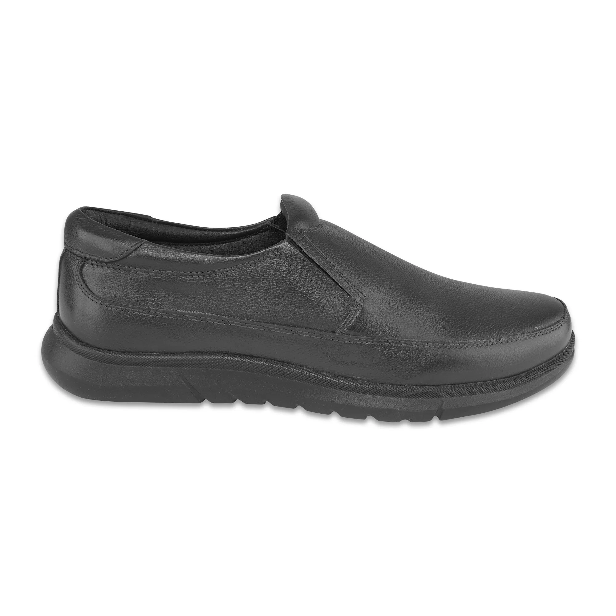 Ezok Men Black Casual Leather Shoes For Men