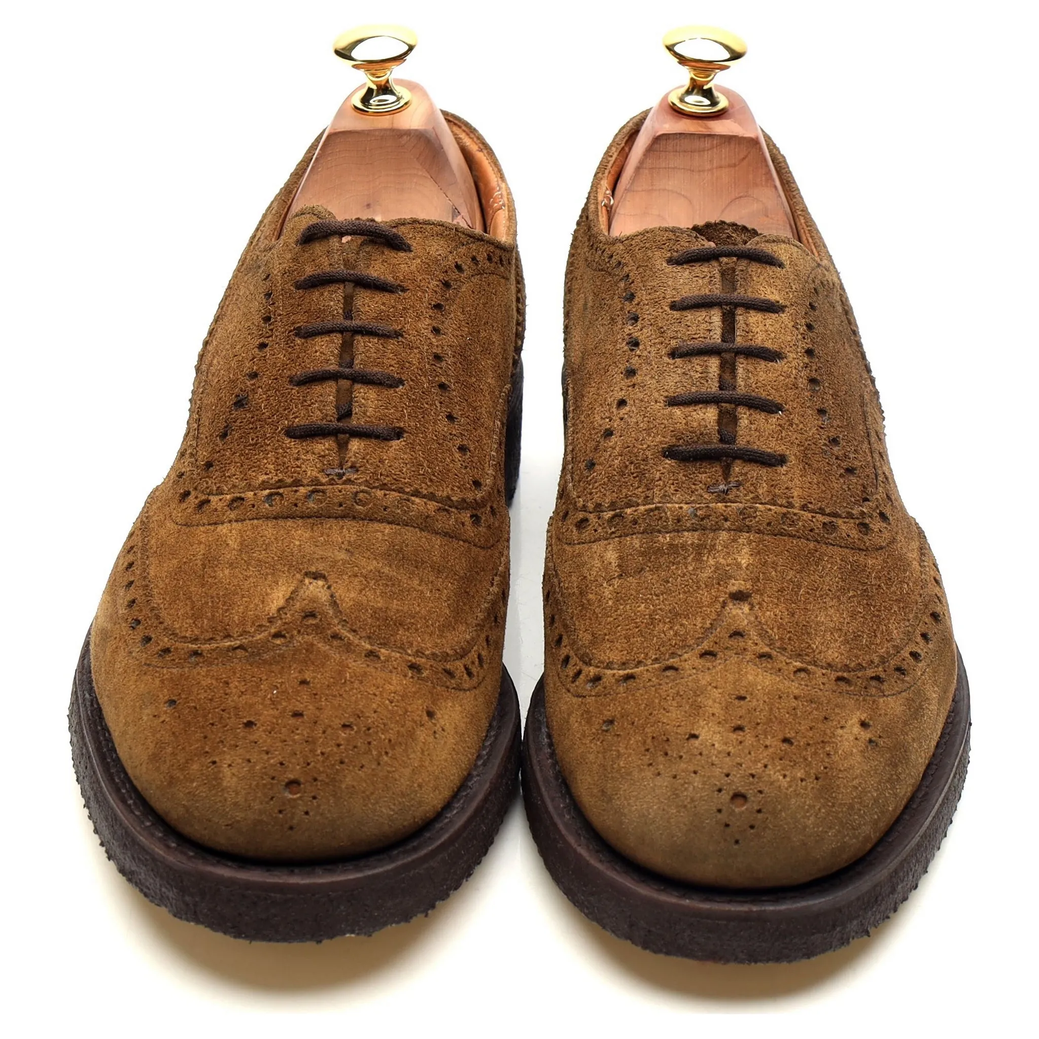 'Fairfield' Sand Brown Suede Brogues UK 9 F