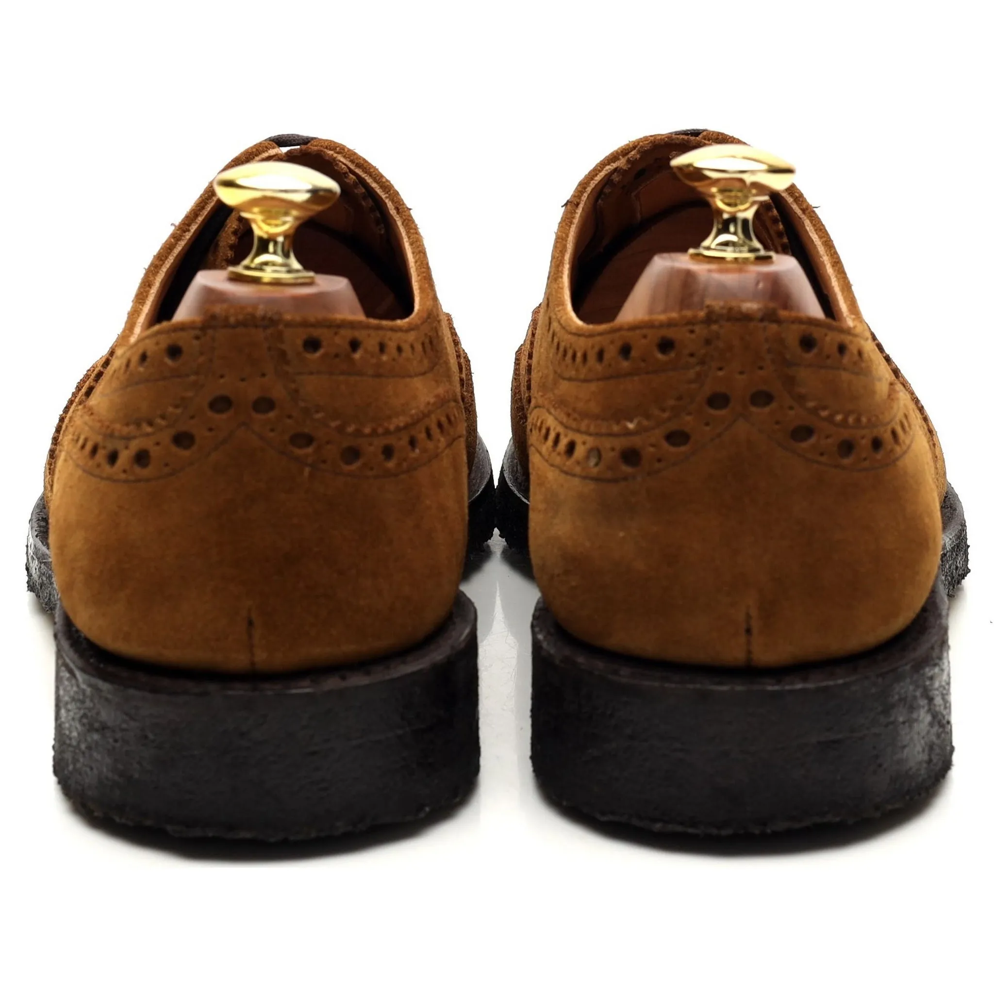 'Fairfield' Tan Brown Suede Oxford Brogues UK 9 F