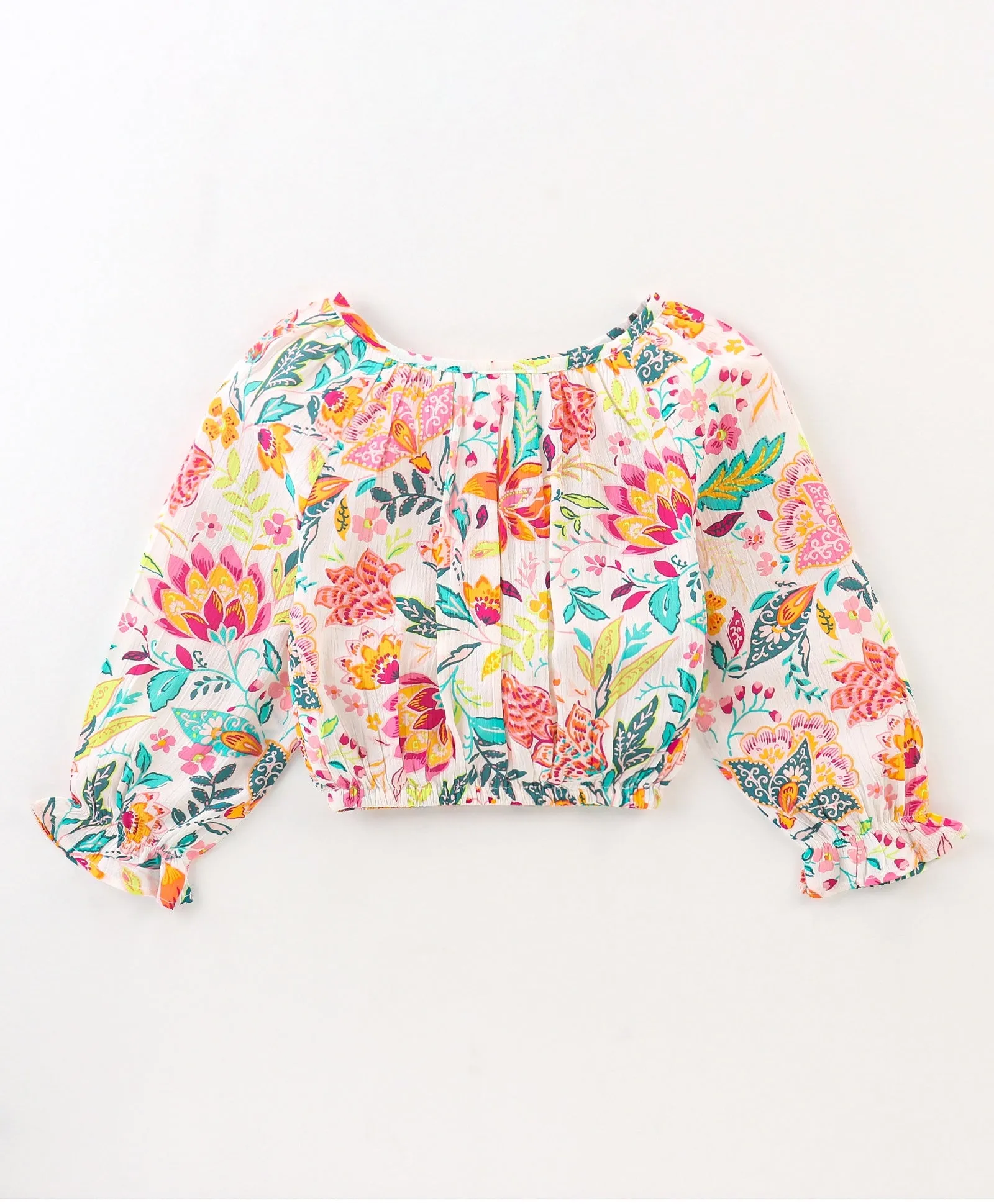 Floral Printed Top Belted Palazzo Set