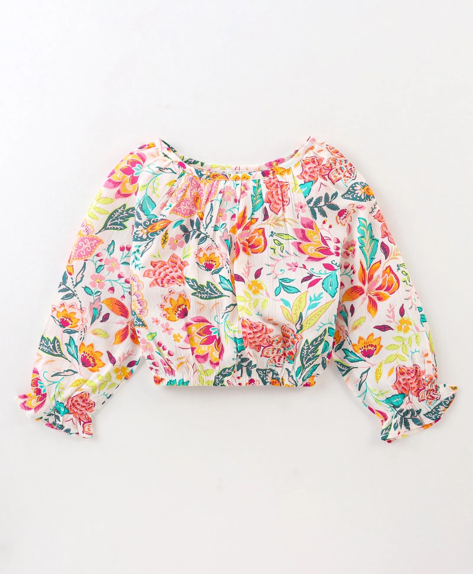 Floral Printed Top Belted Palazzo Set