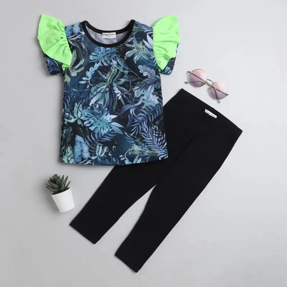 Forest with Frill Leggings Set