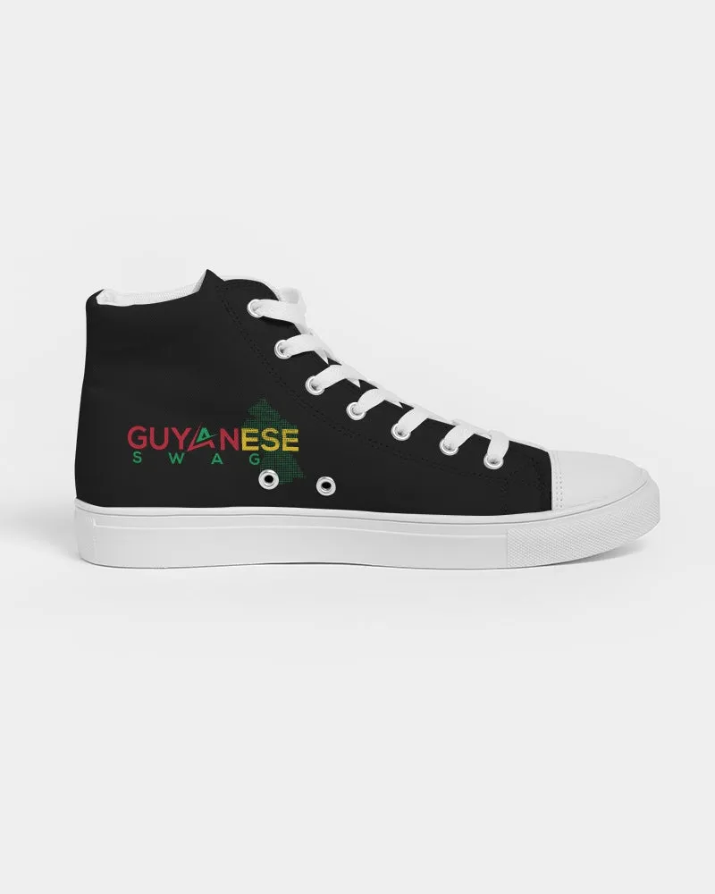 Guyanese Swag Guyana Map Women's Hightop Canvas Sneakers