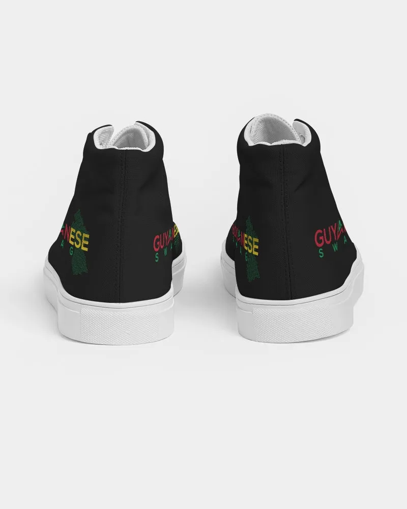 Guyanese Swag Guyana Map Women's Hightop Canvas Sneakers