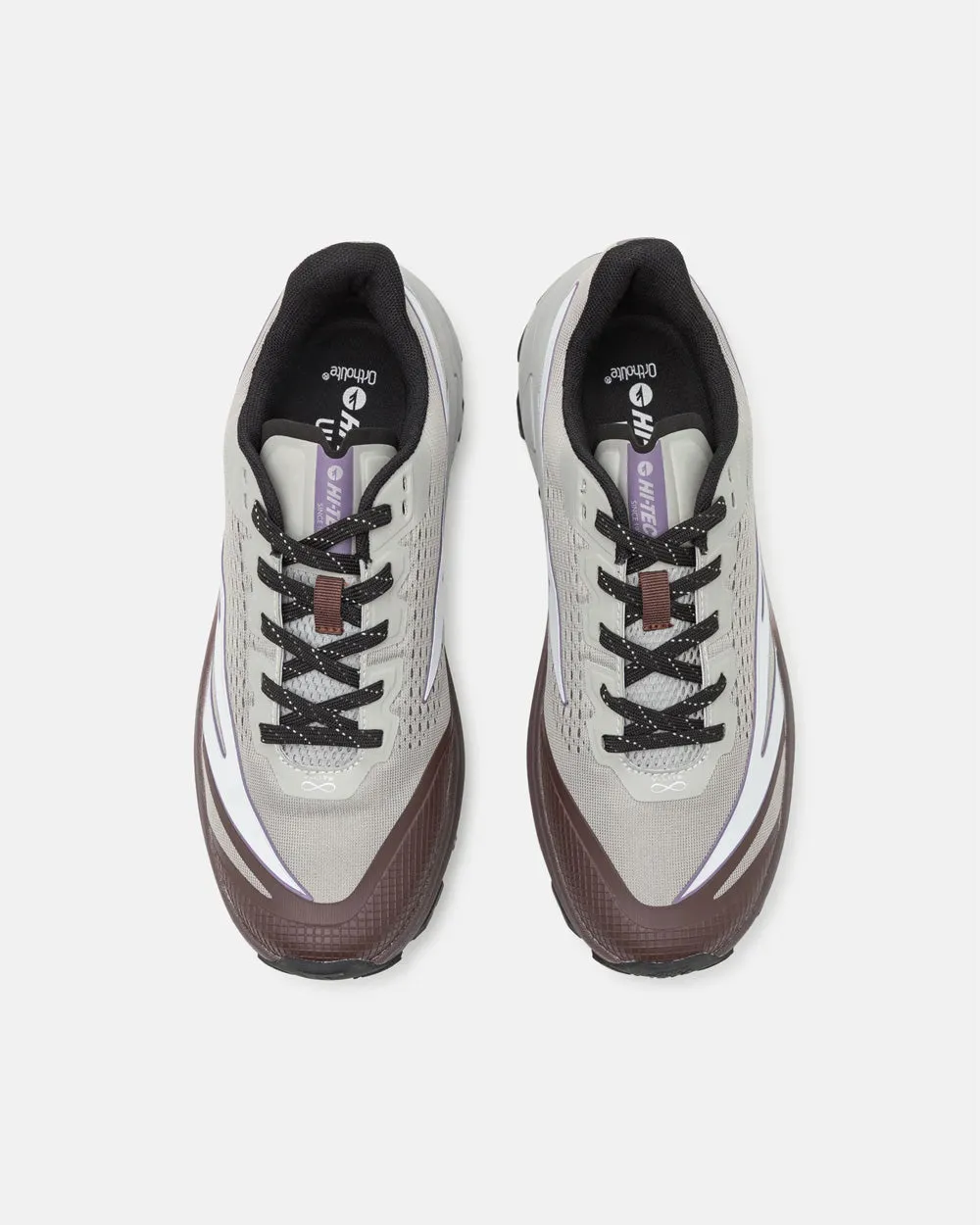 HI-TEC HTS74 FLASH TRAIL Gray violet/Shark/Chocolate Plum