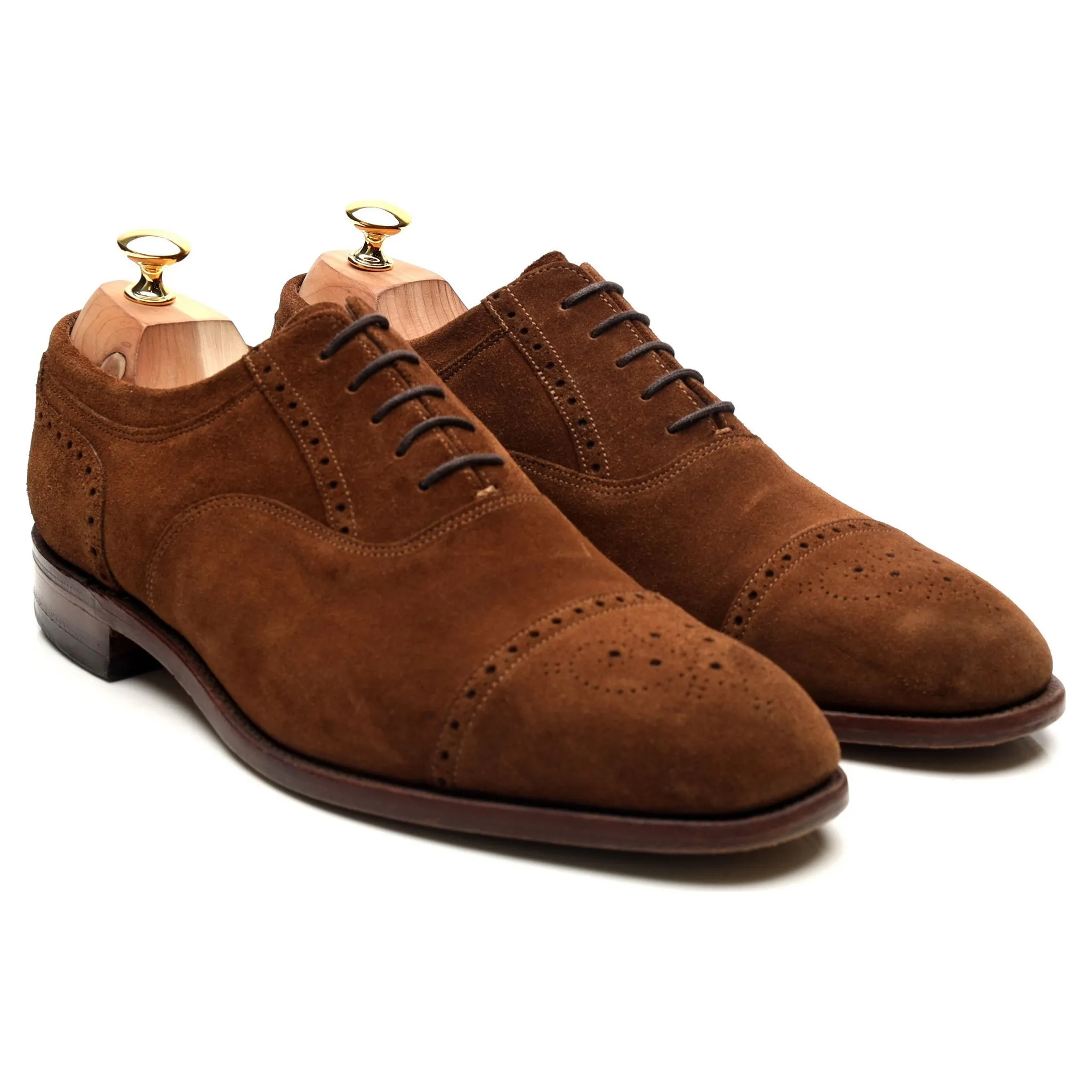 'Higham' Snuff Brown Suede Oxford Brogues UK 11 F