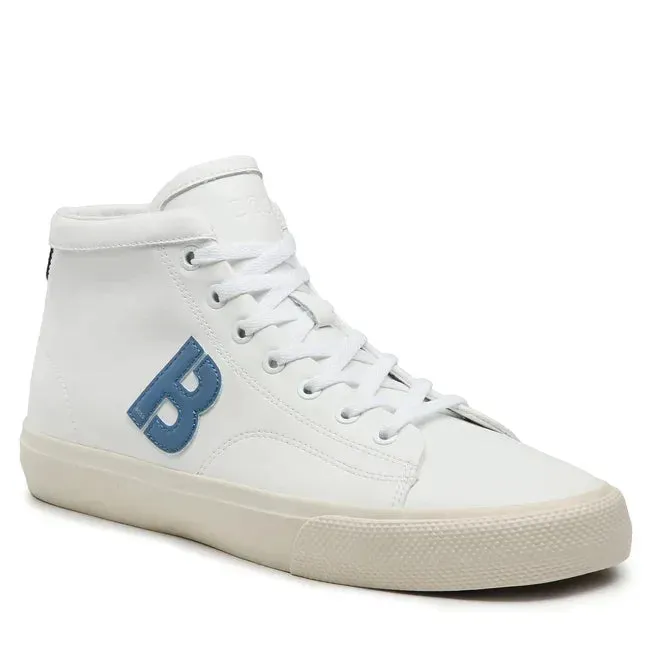 HUGO BOSS Aiden High-Top Trainers Men 50485967-WHTBLU