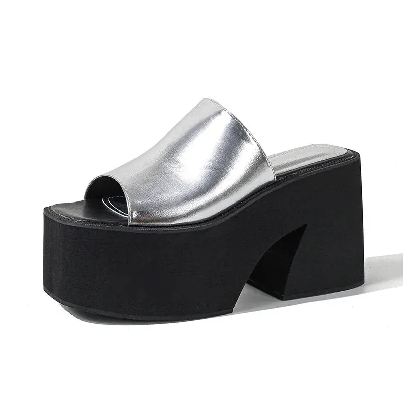 Joskaa 2024 New Chunky Heels Sandals