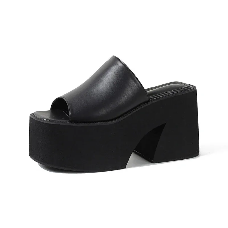 Joskaa 2024 New Chunky Heels Sandals